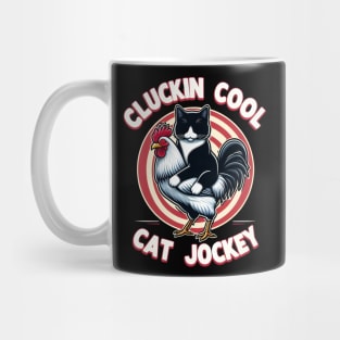 Tuxedo Cat On A Chicken Mug